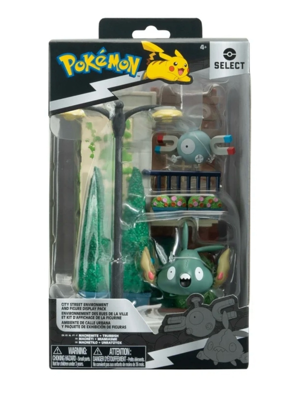 Pokemon Select City Street Environment Set - Magnemite & Trubbish Pack (Wave 5)